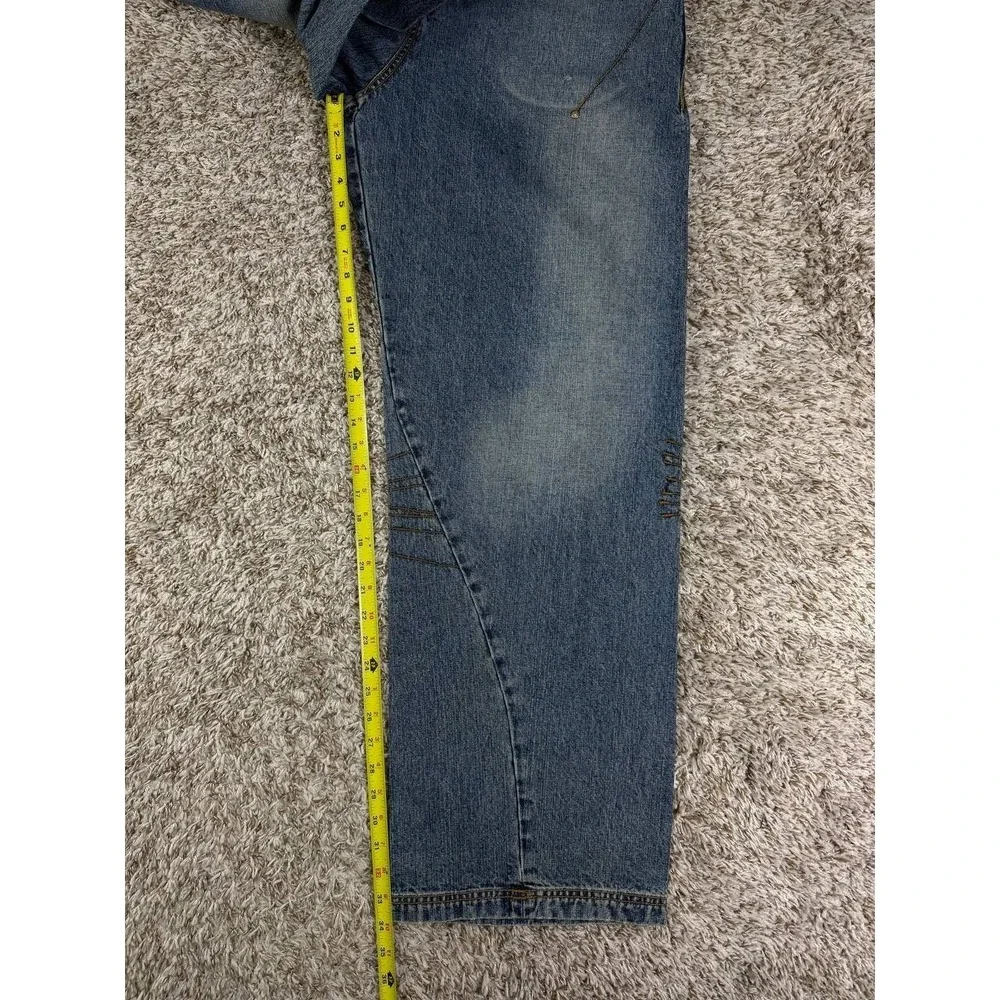 Vintage Rocawear Y2K Baggy Jeans Hip Hop Panel Seam Patched Faded Denim Size 36